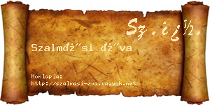 Szalmási Éva névjegykártya