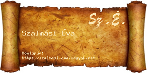 Szalmási Éva névjegykártya